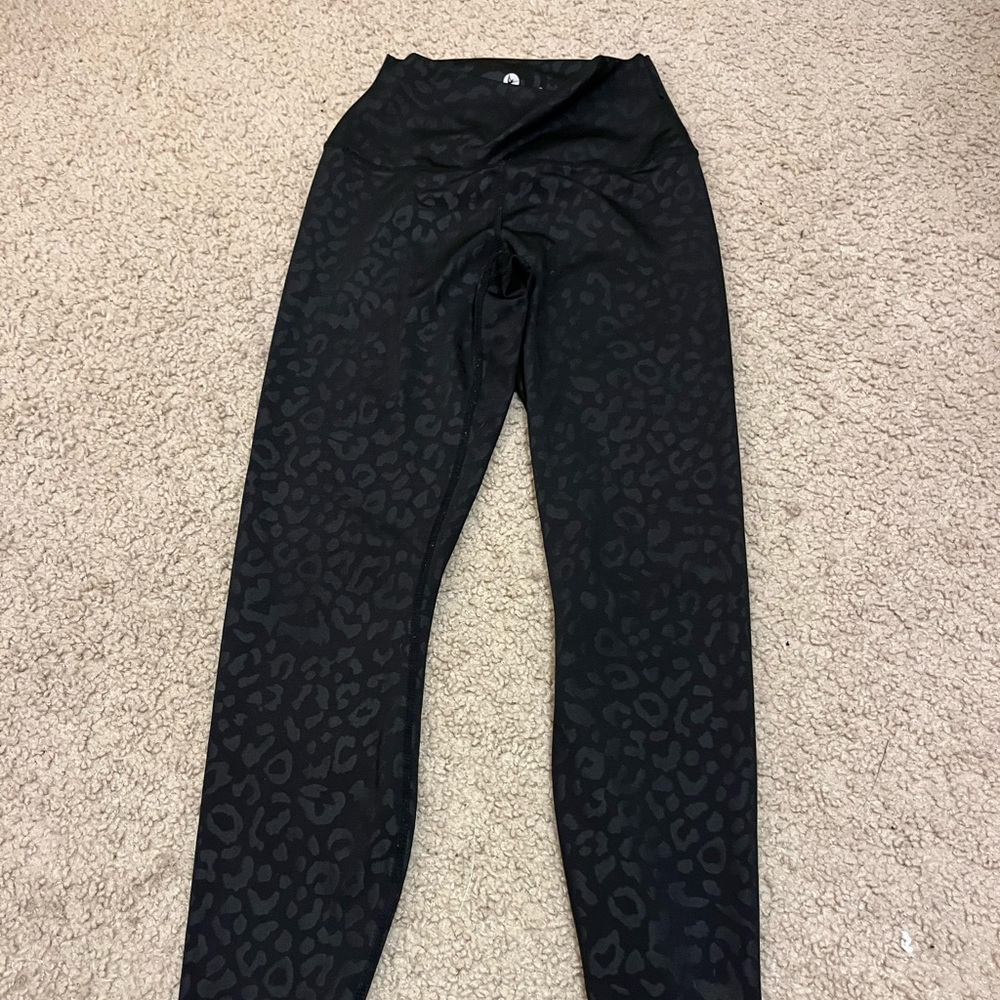 90 Degree Black Cheetah print leggings